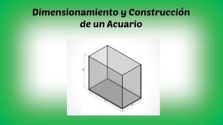 Dimensionamiento y Construcción de un Acuario [upl. by Goldsworthy621]