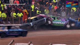 Arena Essex Firecracker 25 Unlimited Banger Racing 2016 Heat 2 complete [upl. by Ody]