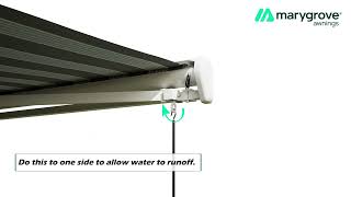 How To Adjust Your Awnings Pitch [upl. by Sukramal647]