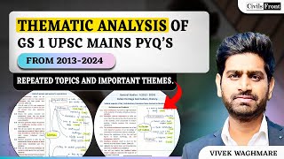 Thematic Analysis of GS 1 PYQs from 20132024  By Vivek Waghmare [upl. by Iral]