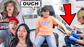 KID GETS A TATTOO PRANK ON MOM GONE WRONG [upl. by Araiek]