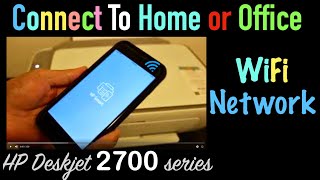 HP Deskjet 2755 2755e WiFi SetUp Connect to WiFi Network of Home or Office Wirelessly [upl. by Mehetabel893]