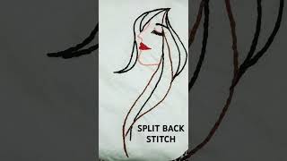 Split Back Stitchembroidery desingsmusicgenre dance fashion desings [upl. by Aidole666]