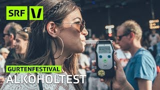 Gurtenfestival Wer wagt den Alkoholtest  Festivalsommer 2018  SRF Virus [upl. by Nirehs]