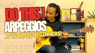 Guitar ARPEGGIO  Arpeggios Workout For Beginners 2024 [upl. by Ellehsar]