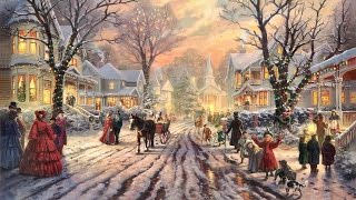 28 Popular Traditional Christmas Carols Christmas songs with Festive Art by THOMAS KINKADE [upl. by Blithe]