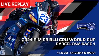 FIM R3 bLU cRU World Cup Live Replay  Round 1 Race 1 Barcelona [upl. by Landa]