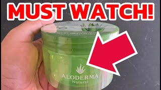 Aloderma Organic Aloe Vera Gel for Face amp Body My Honest Review [upl. by Anirtal]