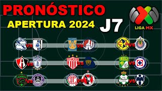 ⚽ El mejor PRONÓSTICO para la JORNADA 7 de la LIGA MX APERTURA 2024  Análisis  Predicción [upl. by Ihsakat319]