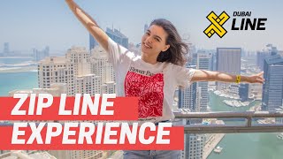 MY XLINE Dubai ZipLine Experience  Bianca Tirsin [upl. by Adnauq127]