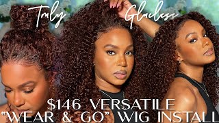 NEW quotWEAR amp GOquot GLUELESS Curly Wig for BEGINNERS  3 STYLES  PRECUT amp PREPLUCKED  KLAIYI HAIR [upl. by Cherie]