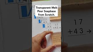 Transparent Melt Pour Soapbase from ScratchSoap are Available Order nowsoapsoapmakingdiyyoutube [upl. by Ardnuasak5]