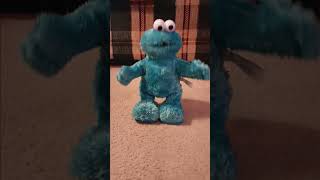 Sesame Street TMX Tickle Me COOKIE MONSTER 11quot Blue Animated Laughing Toy [upl. by Jermain]