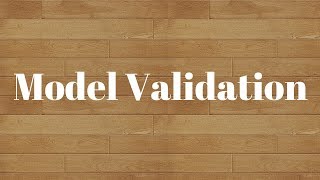 Model ValidationSimple ways of validating predictive models [upl. by Isyed312]