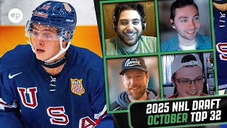 2025 NHL Draft Top 32 Ranking  October 2024  Elite Prospects [upl. by Esnahc955]