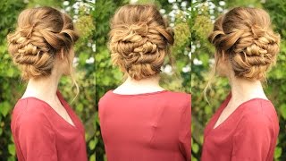 Soft Updo Hairstyle Bridal  Bridesmaid Updo  Braidsandstyles12 [upl. by Wons224]