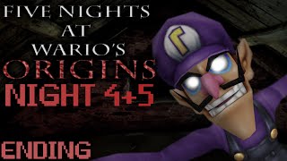 FIVE NIGHTS AT WARIOS ORIGINS  NIGHT 45  BLACKOUT ENDING [upl. by Maridel]