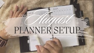 august planner set up  personal rings hobonichi weeks a6 hobonichi hon [upl. by Packer]