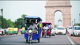 ERickshaws Hit Delhi Roads [upl. by Meehahs757]