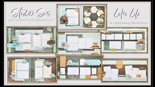 Studio Sus LAKE LIFE 12 X 12 Scrapbooking Workshop Overview [upl. by Adahsar660]