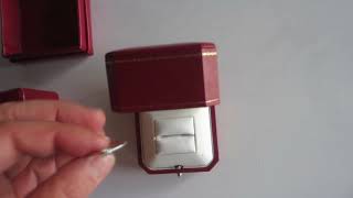 Cartier SOLITAIRE 1895 Diamond Wedding Ring Unboxing [upl. by Ahcsatan33]