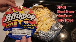 Making SCREAM Horror Movie Jiffy Pop Popcorn for the 1st time It Explodes So Cool [upl. by Dranreb]