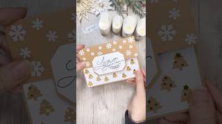 🌟 DIY Weihnachtskarte mit Stanzen bastelideen weihnachtsbasteln cardmaking diy [upl. by Arvie]