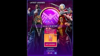 Marvel Puzzle Quest MPQ Power Season Starts Today Can I champ PhylaVell 100 LLTs Opened [upl. by Collimore]