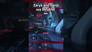 Genji  Zarya is INSANE overwatch2 shorts [upl. by Vershen]