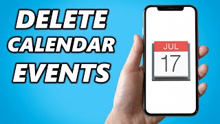 How to Delete Calendar Events on iPhone [upl. by Noreht]