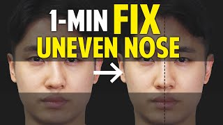 Fix Uneven Nose｜Facial Asymmetry in 1Minute｜Balancing Exercise [upl. by Eceinwahs]