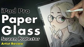 KCT Paperfeel Glass Screen Protector for iPad Pro  Artist Review [upl. by Costin]