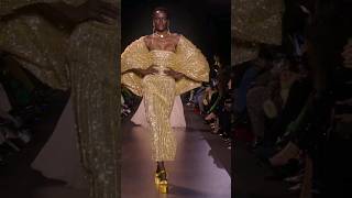 Fatou Samb walking for Georges Hobeika Springsummer 2023 Couture show [upl. by Otreblide]