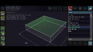 CNC Altprogram Örnek Uygulama 1Yüzey FrezelemeCNC VMC Simulator subprogramfacemilling [upl. by Maurice]