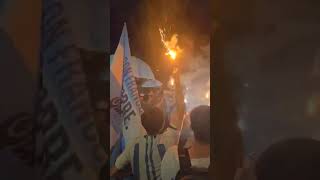 La mejor hinchada del mundo 🇦🇷  Banderazo en Brasil [upl. by Straub]