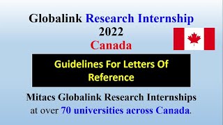 Recommendation letter guidelines  Globalink Research Internship recommendationletter reference [upl. by Notsuh211]