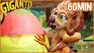 GIGANTO CLUB 🦖 Compilation 1H 🥚 Full Dinosaurs Episodes [upl. by Wahs]