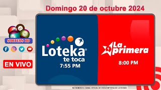 Loteka y la Primera en vivo 🎰 │Domingo 20 de Octubre 2024– 755 PM [upl. by Alilak]