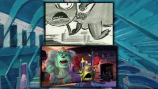 Monsters Inc  Storyboard Comparison [upl. by Niriam]