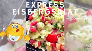 Express Eisbergsalat  schnell und einfach [upl. by Averyl792]