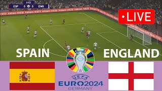 🔴LIVE SPAIN vs ENGLAND  UEFA Euro 2024 FINAL  Live Football Match  eFOOTBALL PES 21 [upl. by Mersey314]