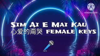 Sim Ai E Mai Kau 心爱的甭哭 sim ai mai khau female version hokkien karaoke no vocal [upl. by Kcirreg806]