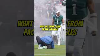 What We Learned From Packers vs Eagles nfledits nflshorts nfls football [upl. by Maxwell]