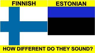 FINNISH vs ESTONIAN DO THEY SOUND ALIKE  Verbale Mondo [upl. by Baoj]