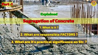 Segregation of Concrete  civil engineering concrete honeycombingdefects in concrete vimutticoe [upl. by Marissa]