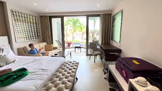 Luxury Junior Suite SwimOut Tour ROYALTON RIVIERA CANCUN [upl. by Mariellen]