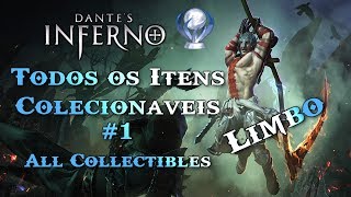 Dantes Inferno  Todos os Itens Colecionáveis  All Collectibles  Parte 1 Limbo [upl. by Bridgette]