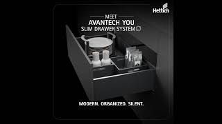 Hettich AvanTech YOU Slim Drawer System [upl. by Screens]