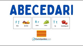 APRENDER CATALÁN EL ABECEDARIO  APRENDRE CATALÀ LABECEDARI [upl. by Zoara149]