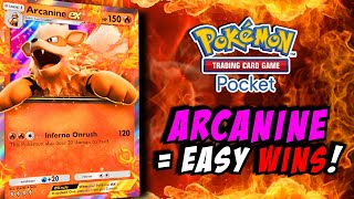 ARCANINE IS THE BETTER CHARIZARD  Pokemon TCG Pocket [upl. by Aiuhsoj]